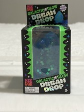 Needoh Galactic Glow In The Dark Dream Drop Squish Fidget Toy Stress Relief Blue picture