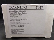 CORNING Plastic 1536-Well Micro Assay Plate Clear Bottom Collagen Coated 20/PACK picture