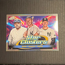 Topps 2025 Cosmic Chrome Triple Star Clusters Ruth Mantle Judge Yankees #TSC-2 picture