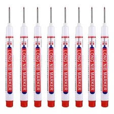 Long Head Deep Hole Marker Pens,  Long Nib Marker 20mm Quick Dry Waterproof 8PCS picture