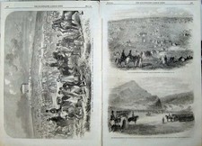 Antique Old Print 1862 Belhaven Edinburgh Brighton Racecourse Horse Sport 19th picture