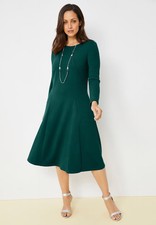 Jessica London Women's Plus Size Long Sleeve Stretch Ponte Dress picture