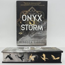 Onyx Storm Deluxe Limited Edition Book Hardcover Painted Edges picture