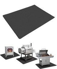 Large Double Sided Black Under Grill Mats 65