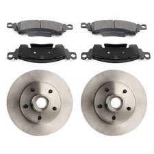 3X Complete Brake Kit - Front Brake Pads, Rotors & Hub for Chevrolet Nova picture