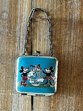 Rare Vintage Mickey & Minnie 1934 Chicago World’s Fair Metal Coin Purse picture