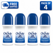 Avon OnDuty 24 Sport Roll-On Antiperspirant Deodorant 2.6 oz Pack of 4 picture