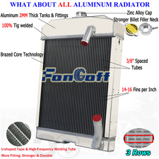 3ROW Aluminum Radiator Fits Ford New Holland NAA Jubilee 500 501 600 700 800 900 picture