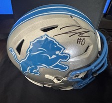 2026 Jahmyr Gibbs Signed Detroit Lions Replica MidSize Helmet Fanatics Authentic picture