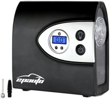 EPAuto 12V DC Portable Digital Tire Inflator & Air Compressor, 120 Watts, Black picture