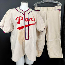 Rare Antiq Vint 1930s Park Wool baseball Uniform jersey Men 38 Pant 30 Game Used picture