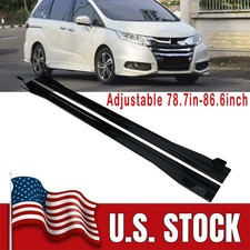 2.2m/2m For Honda Odyssey Side Skirts Splitter Spoiler Body Extension Adjustable picture