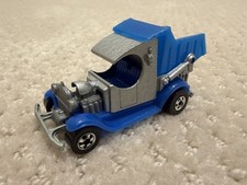 Vintage 1983 Hot Wheels Dumpin A Truckin' Hot Rod - RARE BLUE/GREY VARIANT NMINT picture