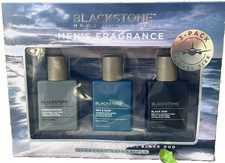 3pc Blackstone Men’s Fragrance Sandalwood Sea & Surf Black Oud 30ml picture