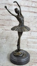 Milo Amazing Ballerina Lost Wax Bronze on Mable Base Sculpture Statue Figure Art picture