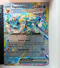 Nintendo Vaporeon ex 023/131 Prismatic Evolutions Full Art Holo 280HP picture