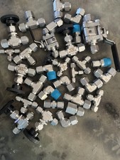 30 Pieces. Never Used New Swagelok Stainless Steel Tubing Valves And Fittings. picture