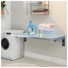 CYGJSYEA Wall Mounted Folding Table, Stainless Steel, 39.4 x 15.7 Inch picture