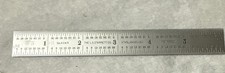 STARRETT  604R Tempered Stainless Steel Rule with Inch Graduations~USA. NEW picture