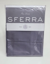 Sferra Giotto King Pillow Case Pair Titanium Cotton Sateen picture