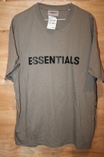 Fear of God Essentials Olive Logo T-Shirt Medium Oversized NWT 100% Cotton picture