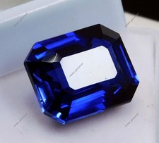 13.30 Ct Extremely Rare Blue Sapphire Emerald Natural Certified Loose Gemstone picture