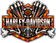 (2) Harley Davidson Sticker Vinyl Decal picture