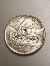1928 Oregon Trail Commemorative Half Dollar Coin picture