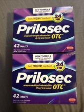 Lot of 2 PRILOSEC OTC 24hr  42 Tablets    Exp 02/2029 New picture
