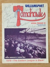 AUTOGRAPHED 1976 Program West Haven Yankees 12 AUTOS Inc Hoyt Wilhelm, Pete Ward picture