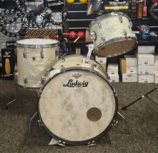 Ludwig vintage super classic drum set 12/14/20 White Marine Pearl picture