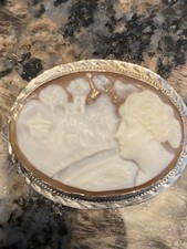 RARE Left-facing Sterling Cameo picture