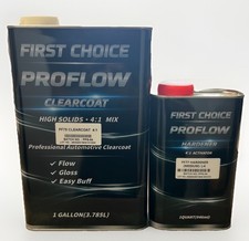 HIGH GLOSS & SOLIDS PROFESSIONAL CLEAR COAT GALLON WITH MEDIUM ACTIVATOR 4:1 picture