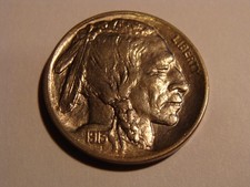 1913 TYPE 1 Buffalo Nickel - nice BU picture