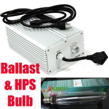 Combo 1000w Super Lumen MH HPS Digital Silent Ballast 240v w/ HPS BULB picture