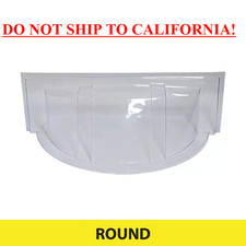 39 in. x 17 in. Plastic Round Window Well Cover  picture