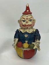 VTG Poliwoggs American Folk Art Clown Figurine Hand Painted picture
