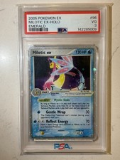 PSA 3 Milotic ex EX Emerald Holo 2005 TAIL SWIRL English Pokemon Card #96/106  picture
