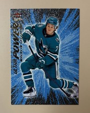 2024-25 Macklin Celebrini - Fleer Ultra - Ultra Power Blue Rookie #UP-16 OF 30🔥 picture