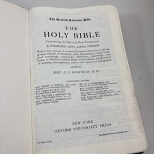 1945 Oxford Scofield Reference Edition Bible 183x French Morocco LEATHER picture