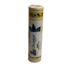VTG Longaberger Wallpaper Border Yellow Rose Trellis Floral Prepasted 5yd 289329 picture