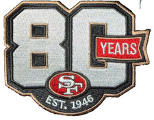 San Francisco 49ers 80th Anniversary Embroidered Sew On Patch Badge FOR JERSEYS picture