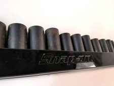 Snap On 14 Pc 3/8” 6Pt Metric Flank Drive Deep Impact Socket Set 11-24mm USA picture