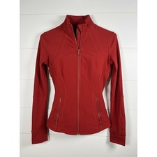Lululemon Define Jacket Red Full Zip Yoga Workout Top Women 6 Gym Luon picture