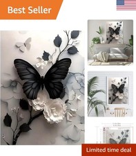 Charming 12x16in 5D Butterfly Flower Diamond Painting Kit for Adults’ Crafting picture