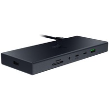Razer USB 4 Dock BLACK 14 Port USB-C Dock DualMonitor at 4k 100W RC21-02280100 picture