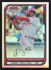 2008 Bowman Chrome Jimmy Rollins Refractor #67 Card picture
