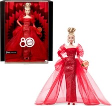 Barbie Signature Collectible Doll for Mattel 80th Anniversary Blonde - New picture