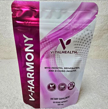 VitalHealth V-Harmony Myo-Inositol Resveratrol Women’s Health 60 Caps Non-GMO picture
