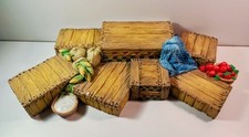 Rare Vintage 1994 Enesco Mary’s Moo Moos Summer Farm Crate Display Stand Large.  picture